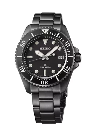 Prospex Solar Diver Black Stainless Steel Bracelet Watch
