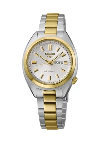 5 Sports Two-Tone Automatic White Dial Watch