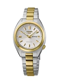 5 Sports Two-Tone Automatic White Dial Watch
