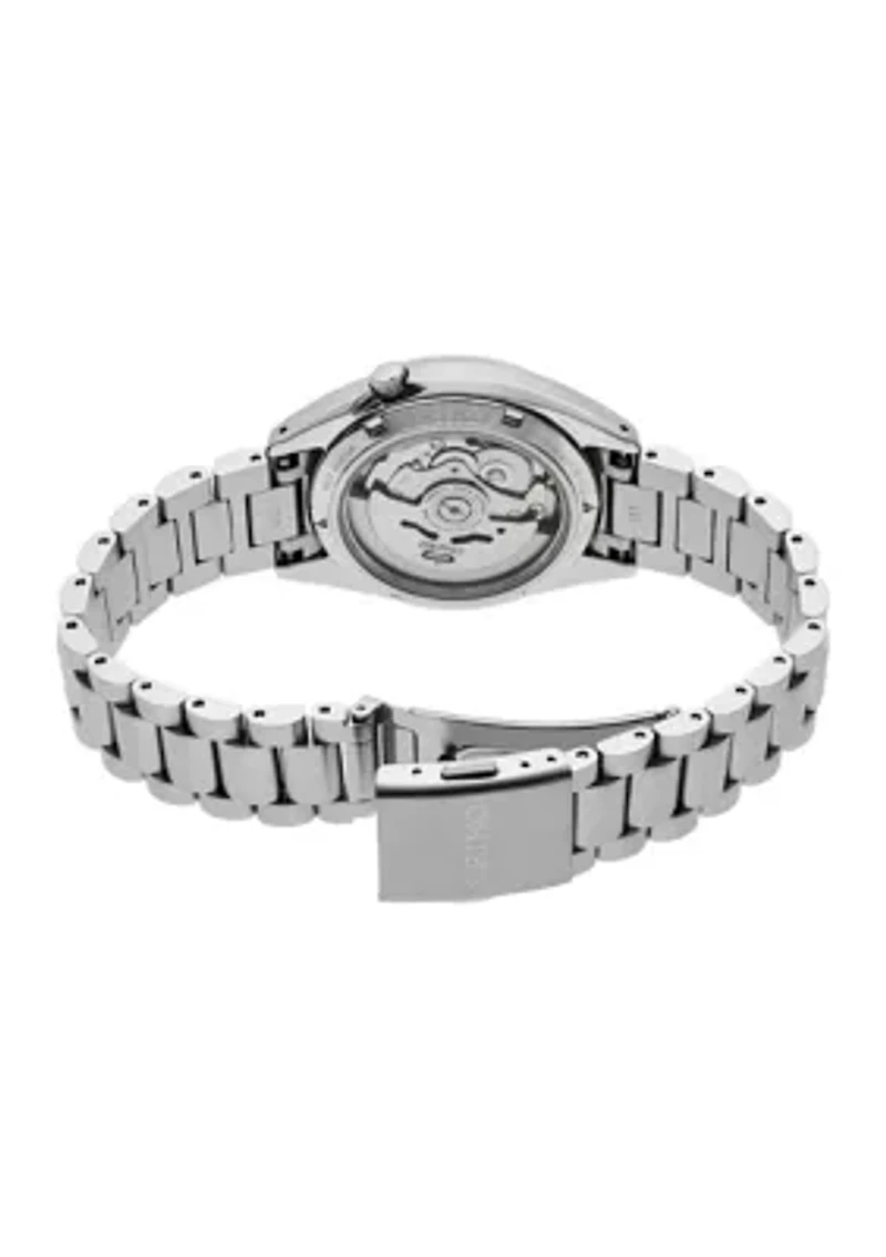 Sterling Silver 5 Sports Gold Dial Watch