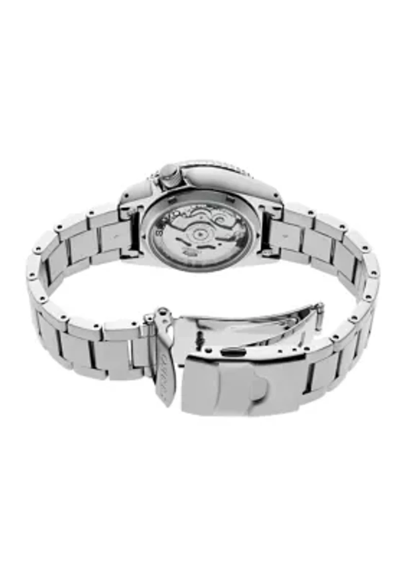 Men's 5 Sports Stainless Steel Blue Dial Watch