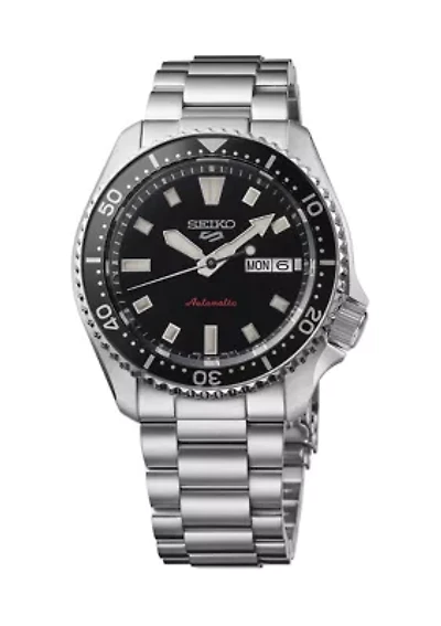 Seiko 5 Sports, Automatic Movement, Sterling Silver Case & Bracelet