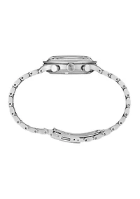 Essentials Watch with Quartz Chronograph, Stainless Steel Case and Bracelet, Green Dial