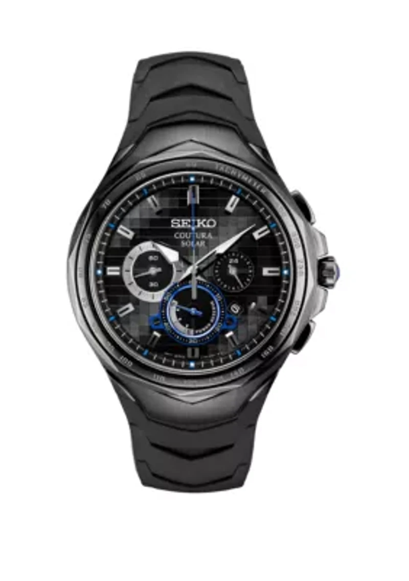 Men's Stainless Steel Black Ion Finish Chronograph Watch