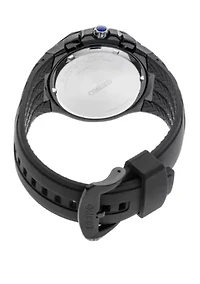  Men's Stainless Steel Black Ion Finish Chronograph Watch
