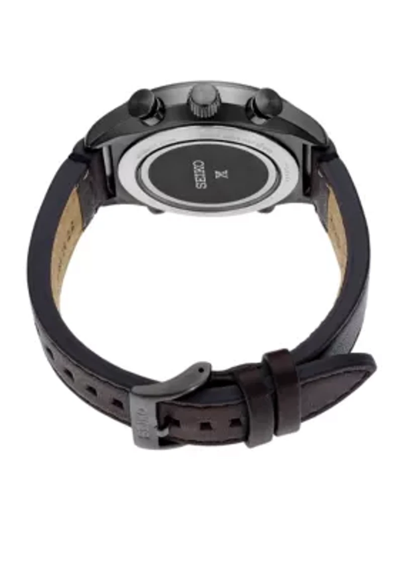 Men's Stainless Steel Black IP Prospex Radio Sync Solar Chronograph Watch