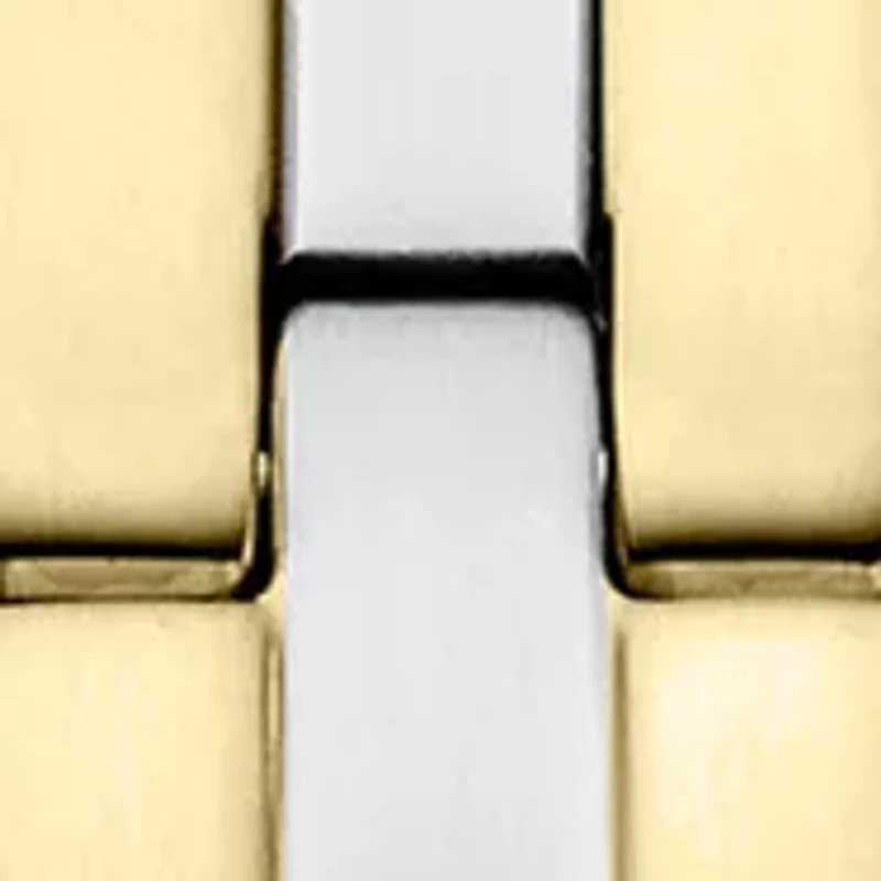 Millimeter Quartz Two Tone Date Display Watch