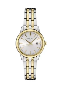 Millimeter Quartz Two Tone Date Display Watch