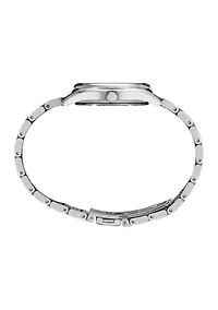 Stainless Steel Diamond Blue Watch