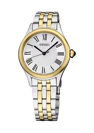 Essentials Watch with Quartz Movement, Yellow Two-Tone Case and Bracelet