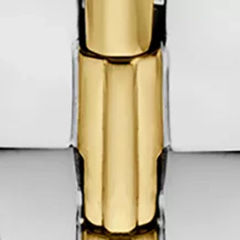 Two Tone Silver Dial Stainless Steel Bracelet Watch