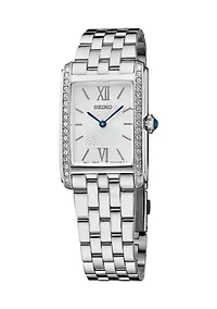 Stainless Steel Crystal Watch