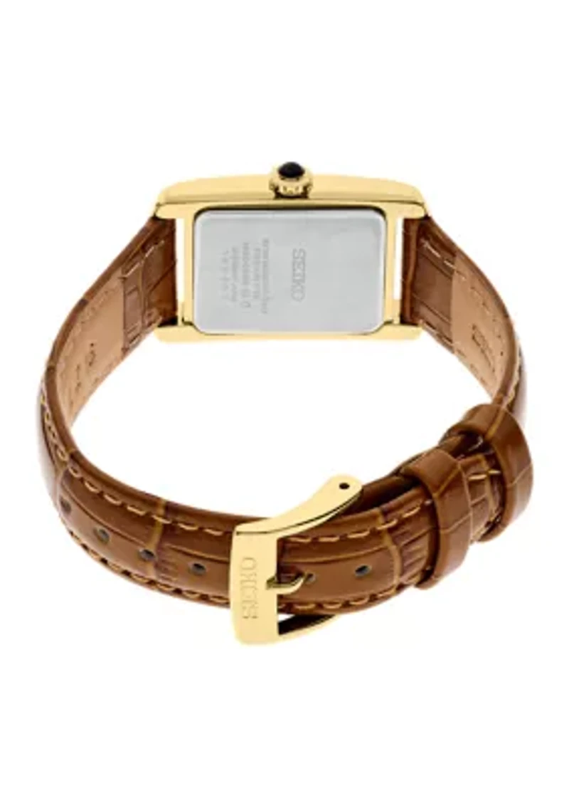 Essentials Watch with Leather Strap