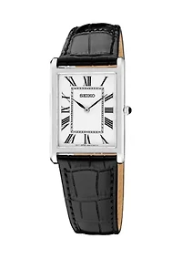 Essentials Sterling Silver Quartz White Dial Watch