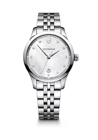 Stainless Steel Swiss Alliance Bracelet Watch 35 mm