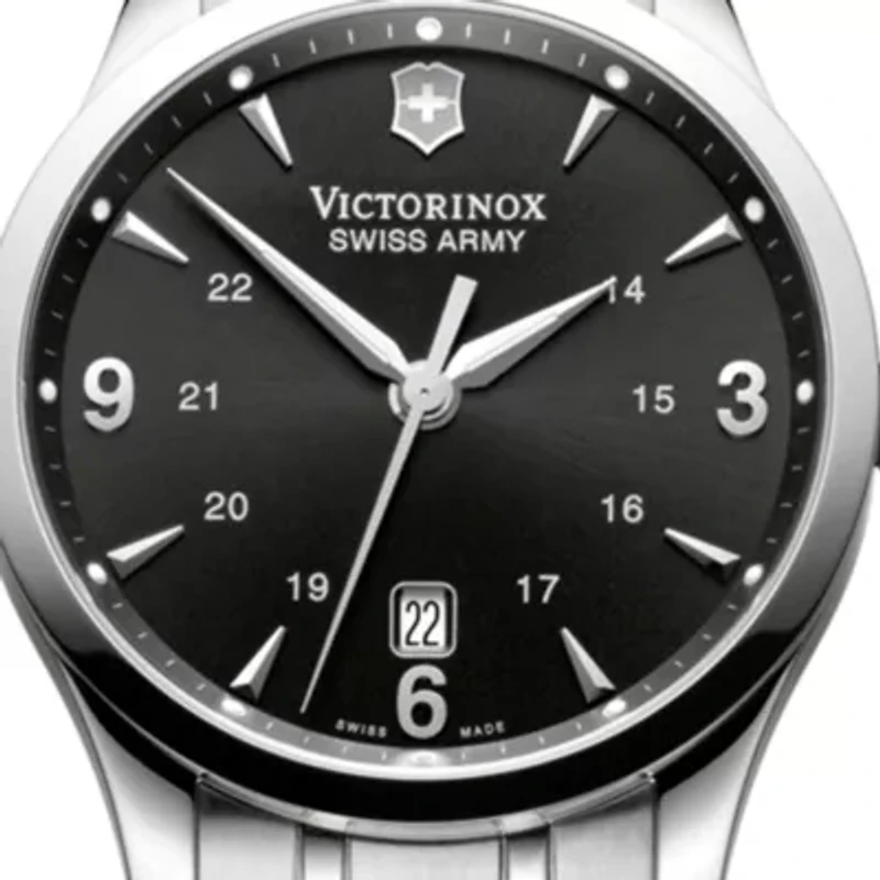 Alliance Large Black Dial Bracelet Watch
