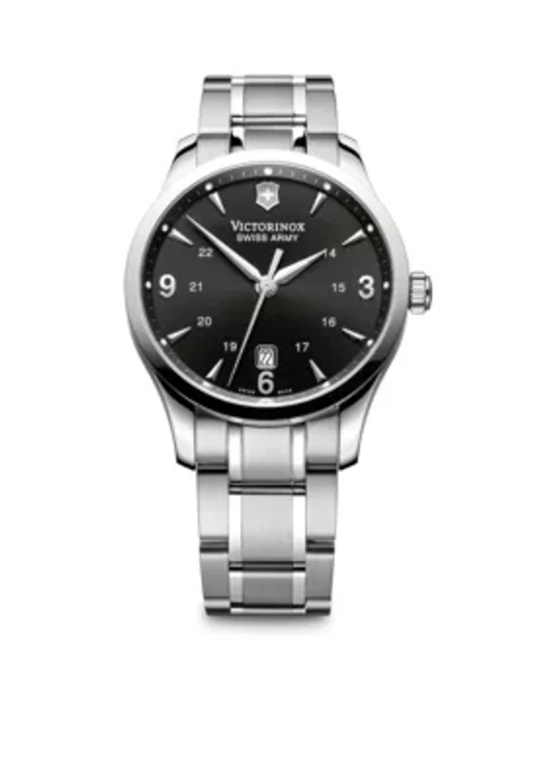 Alliance Large Black Dial Bracelet Watch