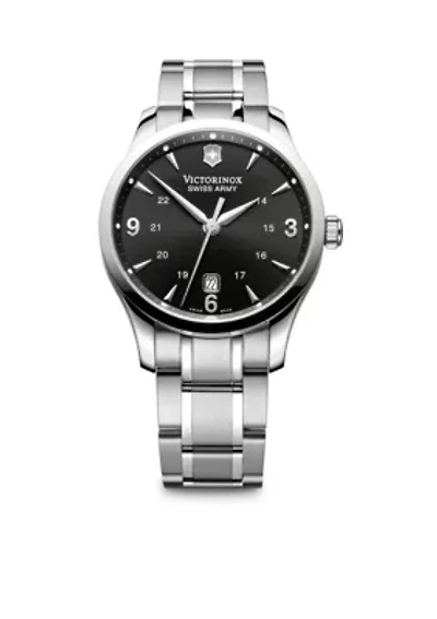 Alliance Large Black Dial Bracelet Watch