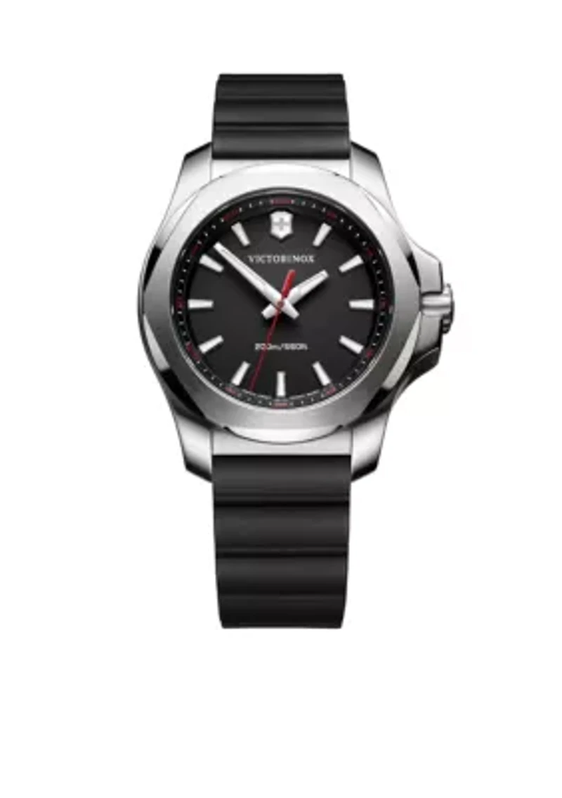 Women's I.N.O.X. Black Rubber Watch