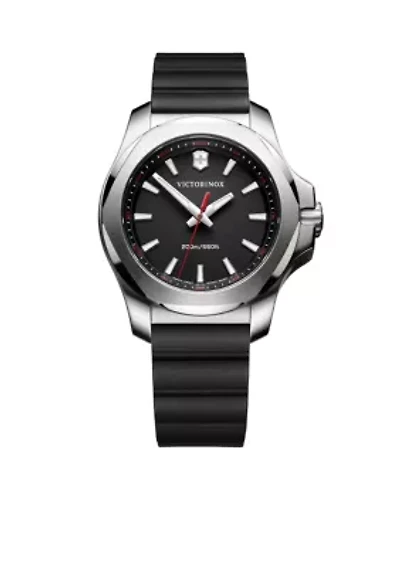 Women's I.N.O.X. Black Rubber Watch