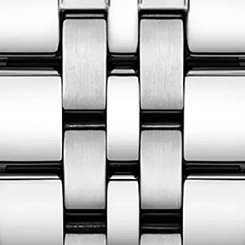 Moon Dial Stainless Steel Watch