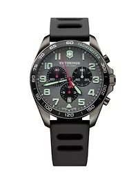 Men's Gunmetal Force Field Rubber Strap Watch