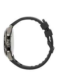 Men's Gunmetal Force Field Rubber Strap Watch