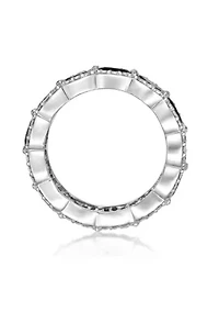 ct. t.w. Black Onyx and 1/ Lab-Created White Sapphire Ring Sterling Silver