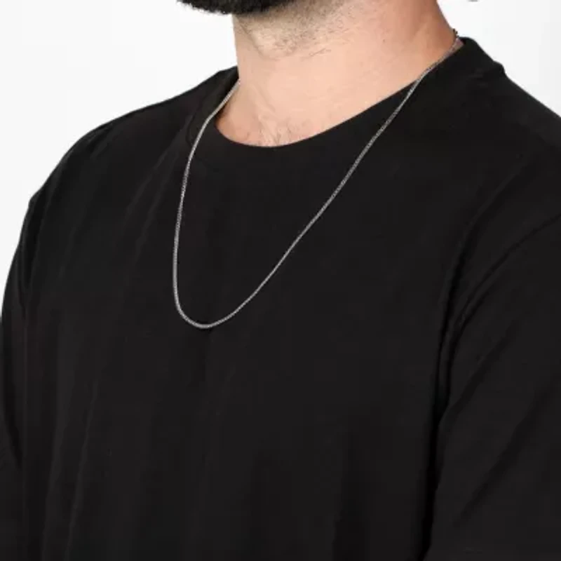 2mm Curb Chain Necklace Stainless Steel