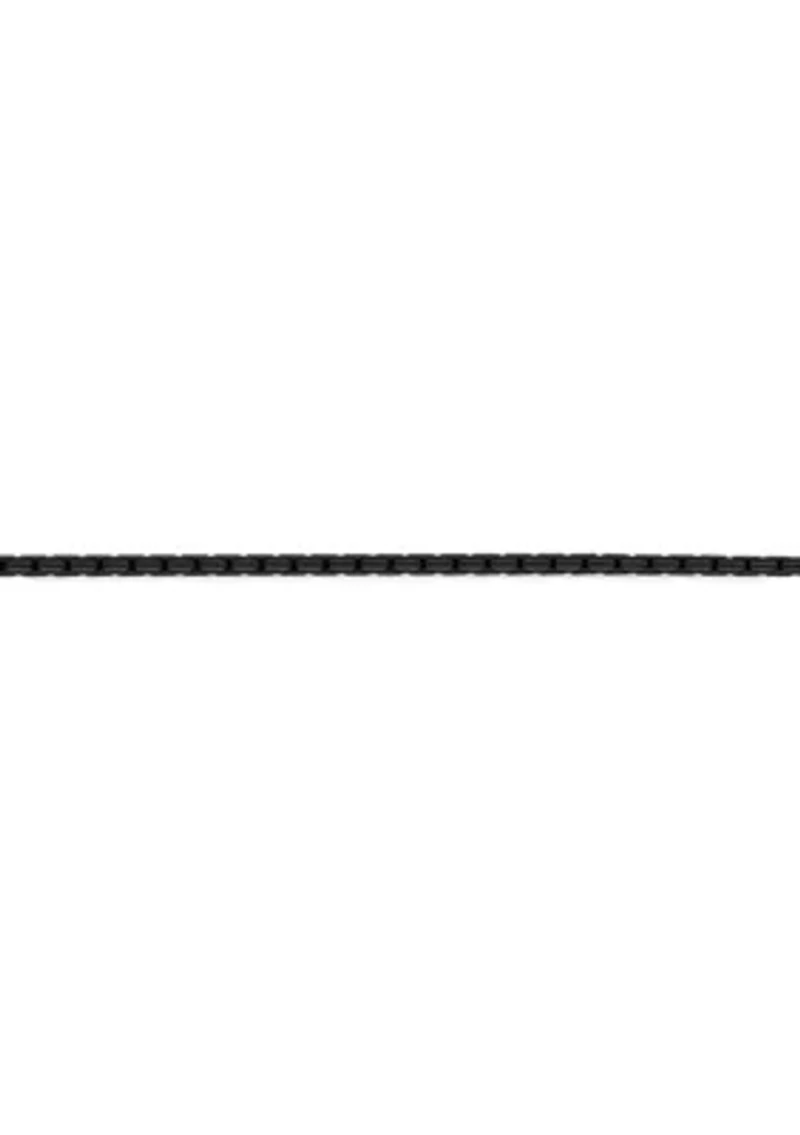 Stainless Steel 2.5MM Snake Chain Necklace with Black Ion Plating, 20" Length