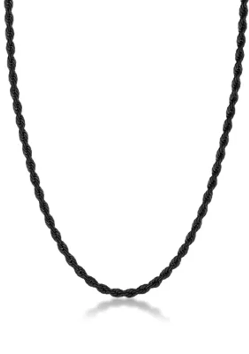 Stainless Steel 4MM Rope Chain Necklace
