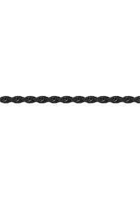 Stainless Steel 6MM Rope Chain Neclace With Black Ion Plating, 20" Length