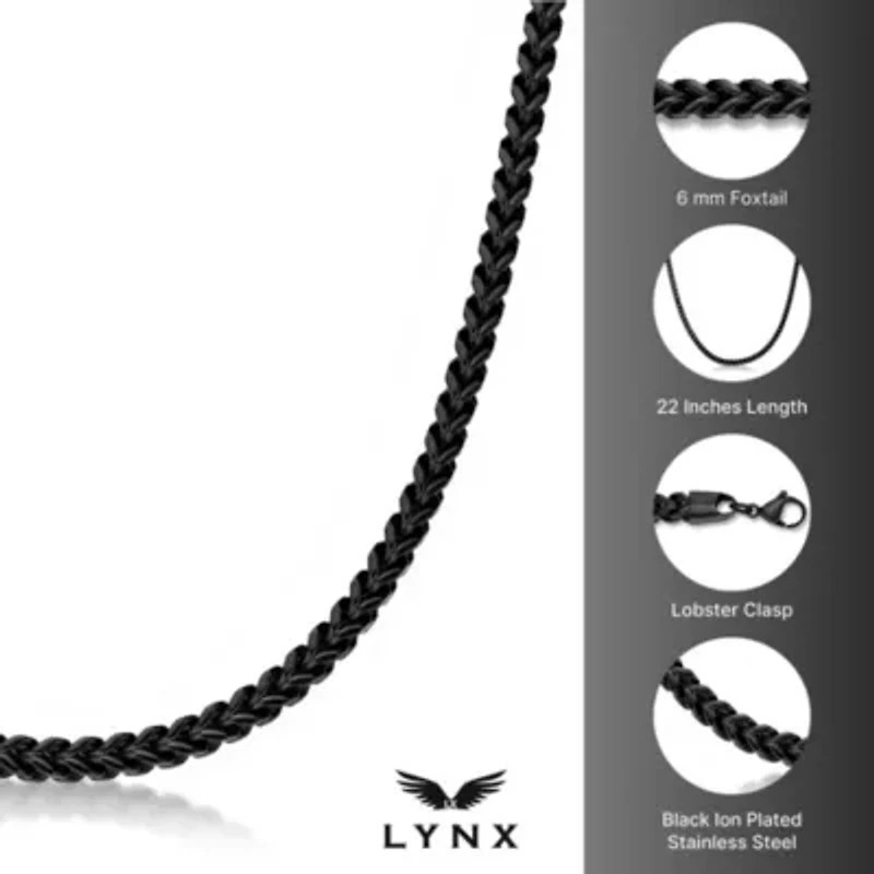 6MM Foxtail Chain Necklace Stainless Steel