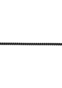 Stainless Steel 4MM Foxtail Chain Necklace with Black Ion Plating, 24" Length