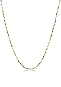 Stainless Steel 2.5MM Snake Chain Necklace with Goldtone Ion Plating, 18" Length