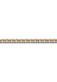 Stainless Steel 8MM Gourmeta Chain with Goldtone Ion Plating