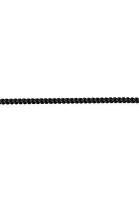 Stainless Steel 2.5MM Foxtail Chain Necklace with Black Ion Plating, 20" Length