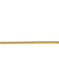 Stainless Steel 2.5MM Foxtail Chain Necklace with Goldtone Ion Plating, 20" Length