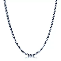 Stainless Steel Foxtail Chain with Black Ion Plating