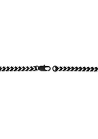 Stainless Steel Foxtail Chain with Black Ion Plating