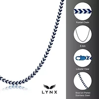 Stainless Steel Foxtail Chain with Black Ion Plating