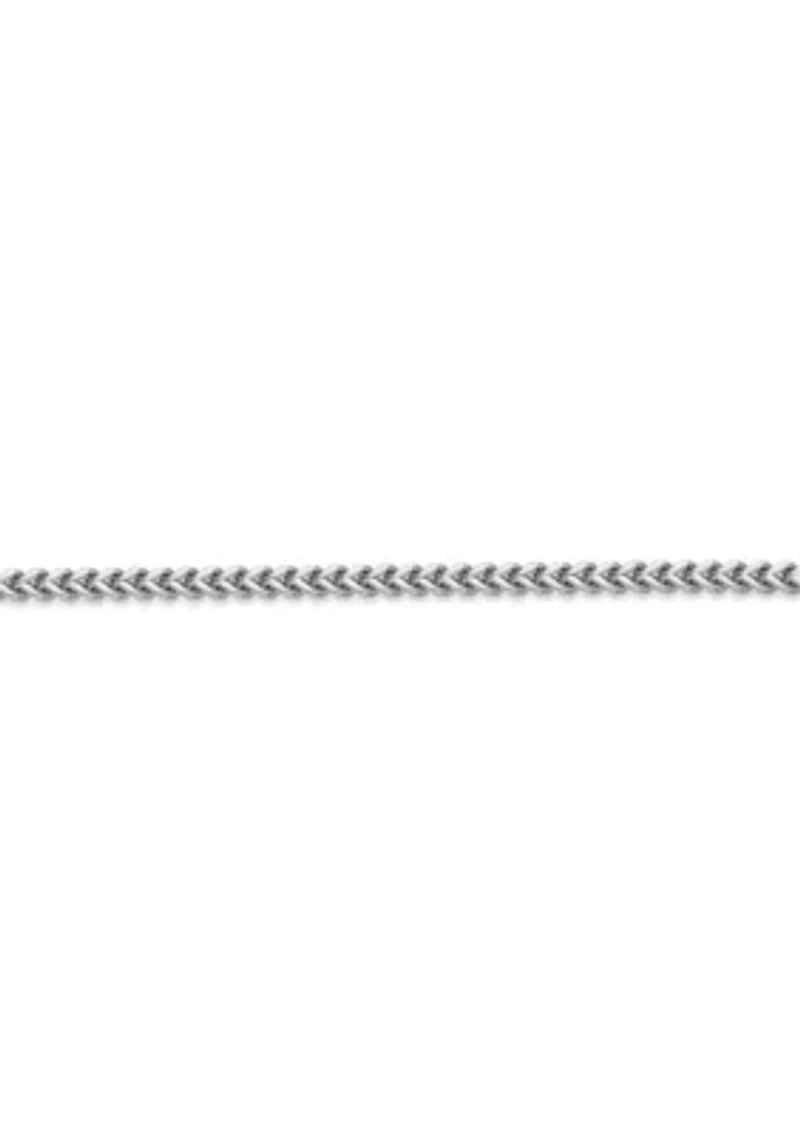 Stainless Steel 2.5MM Foxtail Chain Necklace, 20" Length