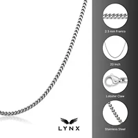 2.5MM Foxtail Chain Necklace in Stainless Steel