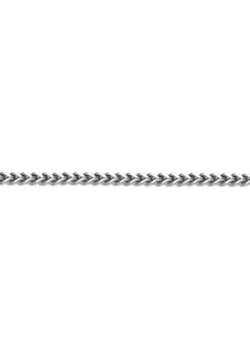 Stainless Steel 4MM Foxtail Chain Necklace with Push Lock, 22"