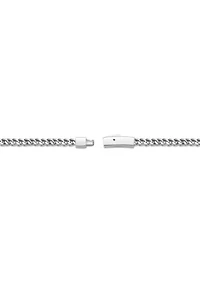 Stainless Steel 4MM Foxtail Chain Necklace with Push Lock, 22"