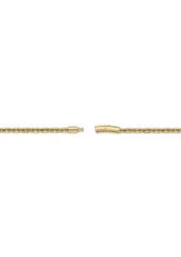 Stainless Steel 4.5MM Link Chain Necklace with Goldtone Ion Plating, 18" Length