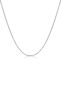 Stainless Steel 2MM Round Box Chain Necklace, 22" Length