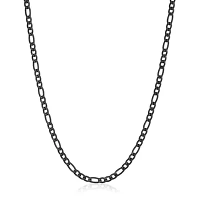 4mm Stainless Steel Figaro Chain Necklace