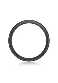 Black Zirconium Flat Edge Ring - 3MM