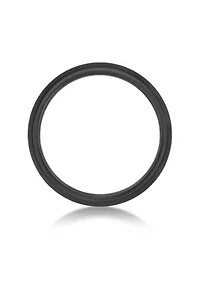 Black Zirconium Beveled Edge Ring - 6 MM